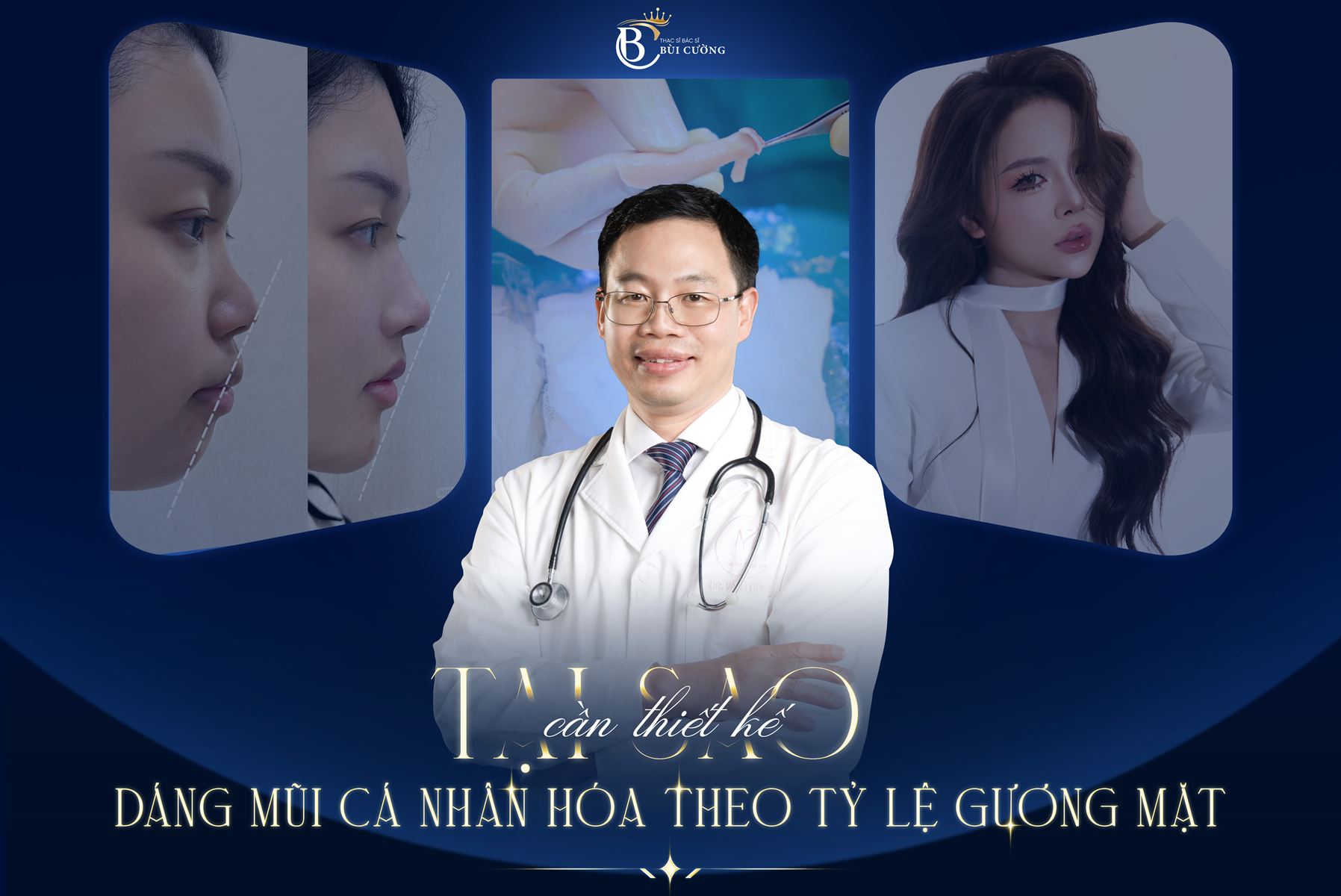 Vì sao cần thiết kế dáng mũi cá nhân hóa theo tỷ lệ gương mặt?